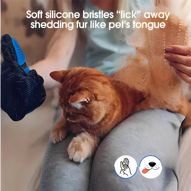 Guante Cepillo para Mascotas- Elimina Pelo de Perros y Gatos, Ideal para Aseo y Masaje.