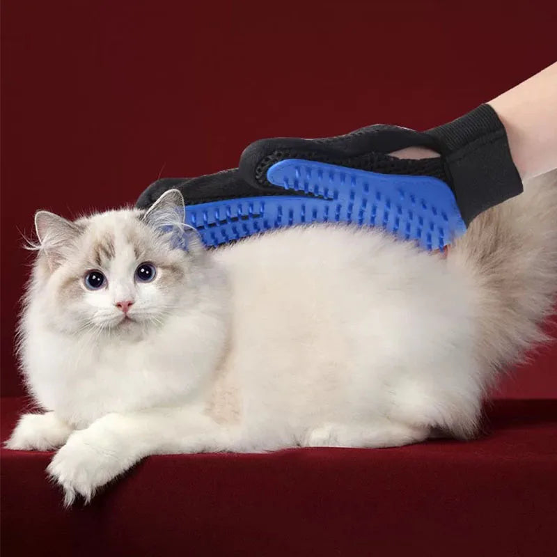 Guante Cepillo para Mascotas - Elimina Pelo de Perros y Gatos, Ideal para Aseo y Masaje.