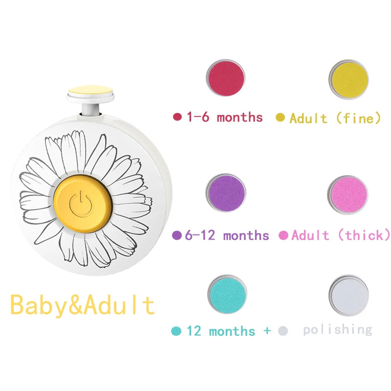 Cortaúñas Eléctrico para Bebe- Seguro, Silencioso e Higiénico