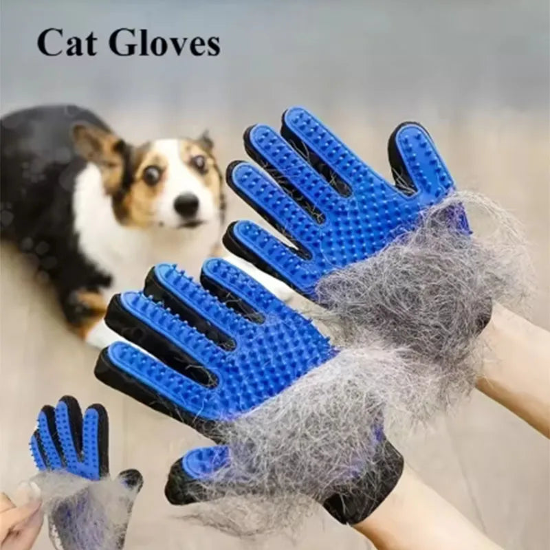 Guante Cepillo para Mascotas - Elimina Pelo de Perros y Gatos, Ideal para Aseo y Masaje.