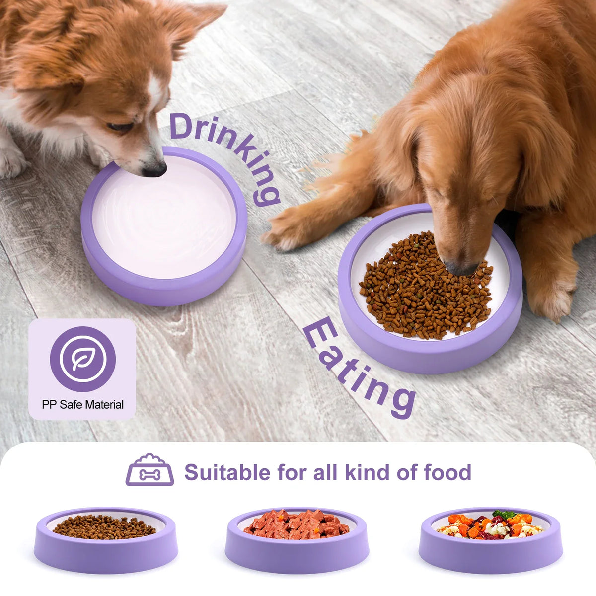 Comedero Lento para Perros Antiahogo-Plato Antideslizante para Comer Despacio-Perros  Pequeños, Medianos y Grandes.