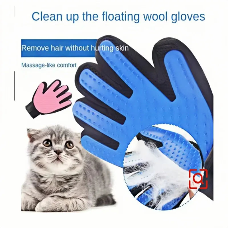 Guante Cepillo para Mascotas - Elimina Pelo de Perros y Gatos, Ideal para Aseo y Masaje.