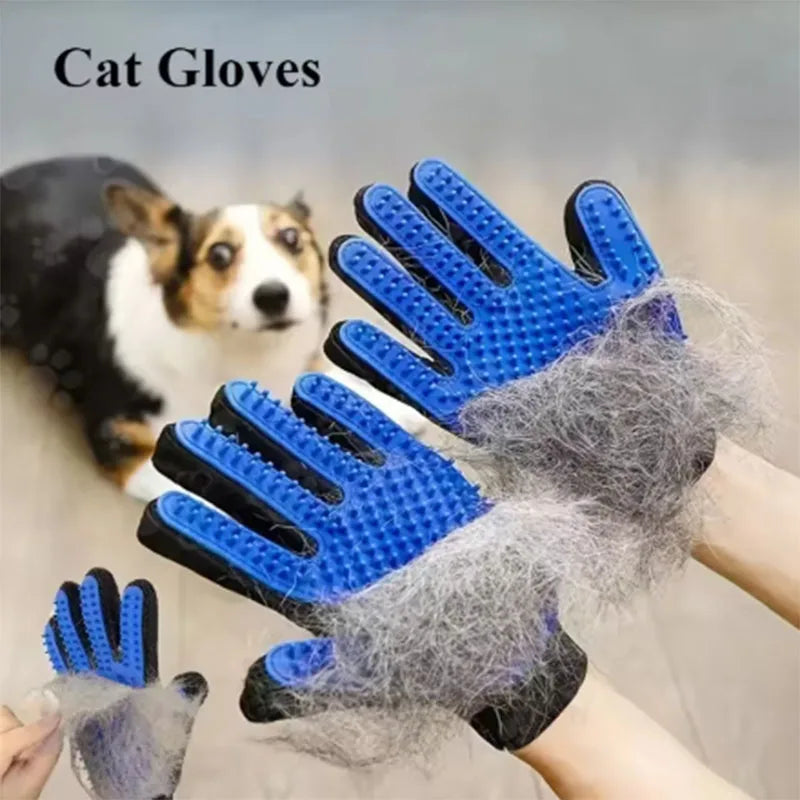 Guante Cepillo para Mascotas - Elimina Pelo de Perros y Gatos, Ideal para Aseo y Masaje.