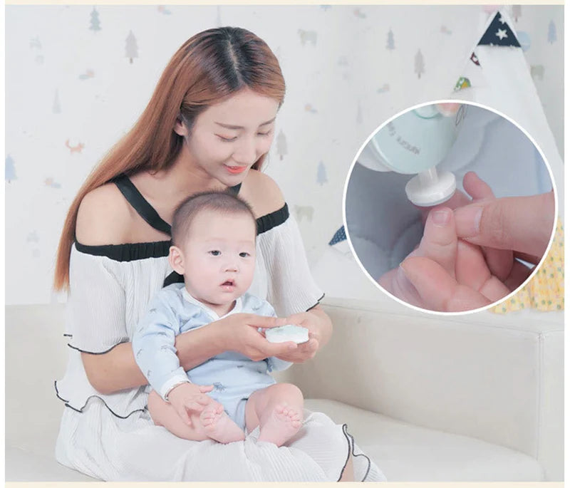 Cortaúñas Eléctrico para Bebe- Seguro, Silencioso e Higiénico